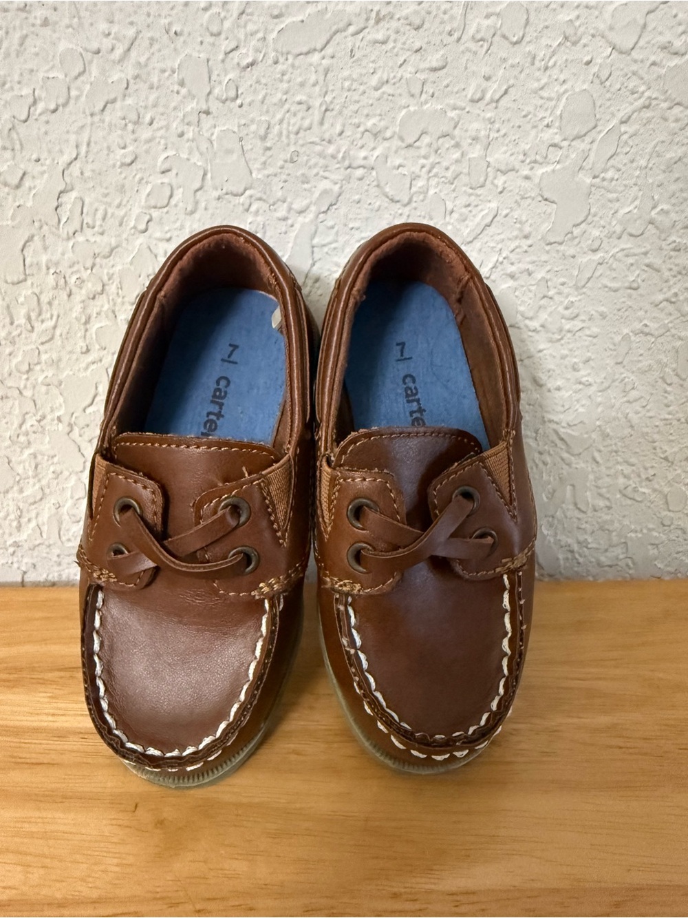 Carter's Brown Toddler Moccasin Boat Shoes